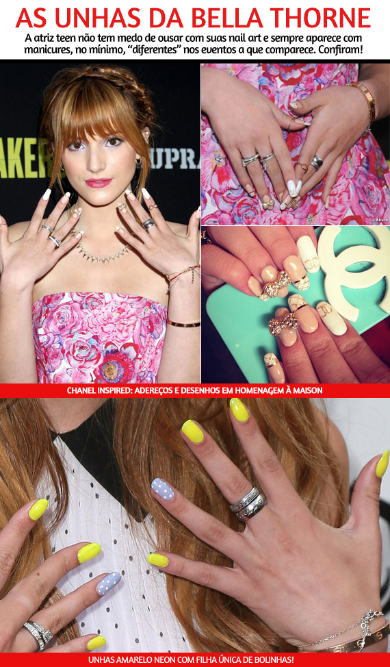 As unhas da Bella Thorne!