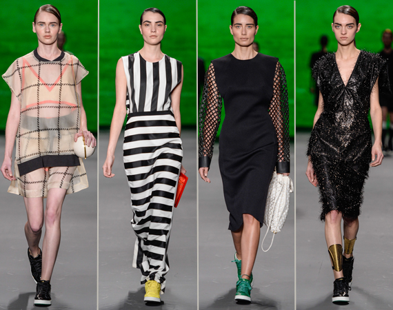 vestido osklen listrado