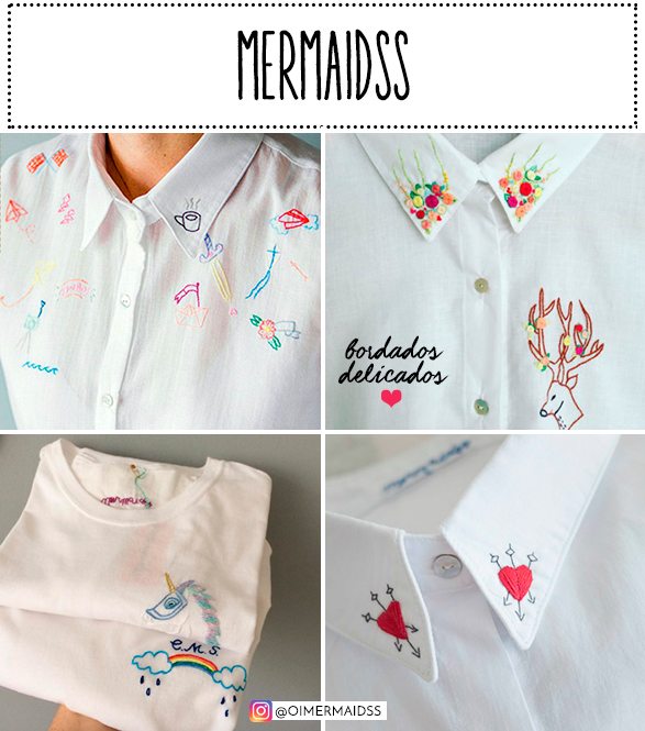 blusas bordadas a mão