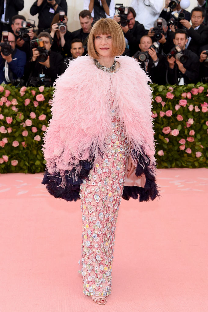 NEW YORK, NEW YORK - MAY 06: Anna Wintour attends The 2019 Met Gala Celebrating Camp: Notes on Fashionat Metropolitan Museum of Art on May 06, 2019 in New York City. (Photo by Jamie McCarthy/Getty Images)