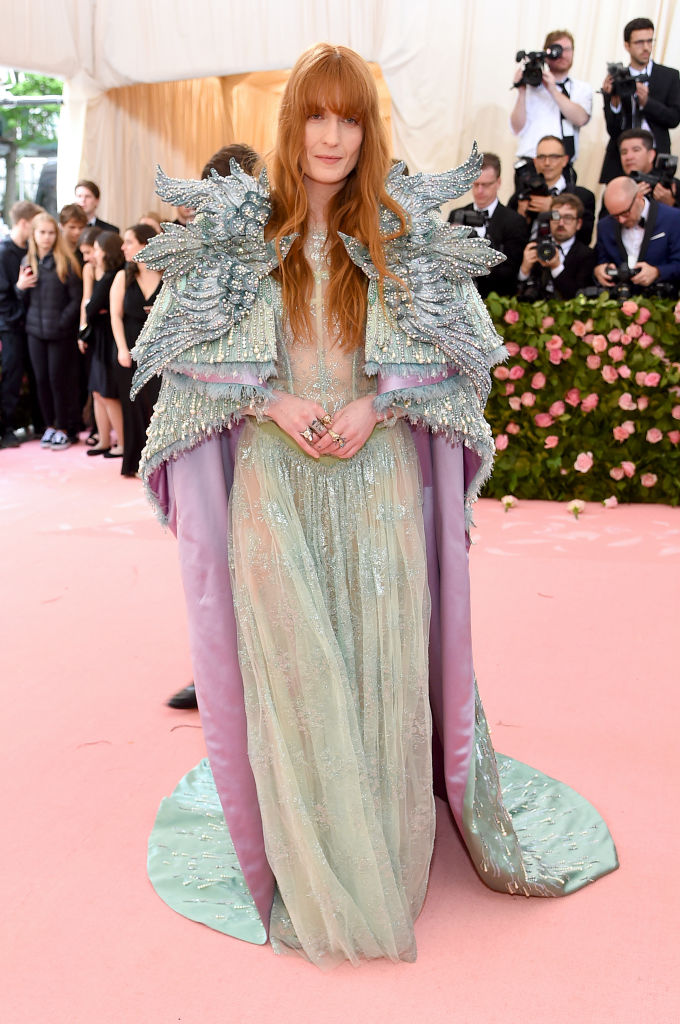 NEW YORK, NEW YORK - MAY 06: Florence Welch attends The 2019 Met Gala Celebrating Camp: Notes on Fashion at Metropolitan Museum of Art on May 06, 2019 in New York City. (Photo by Jamie McCarthy/Getty Images)