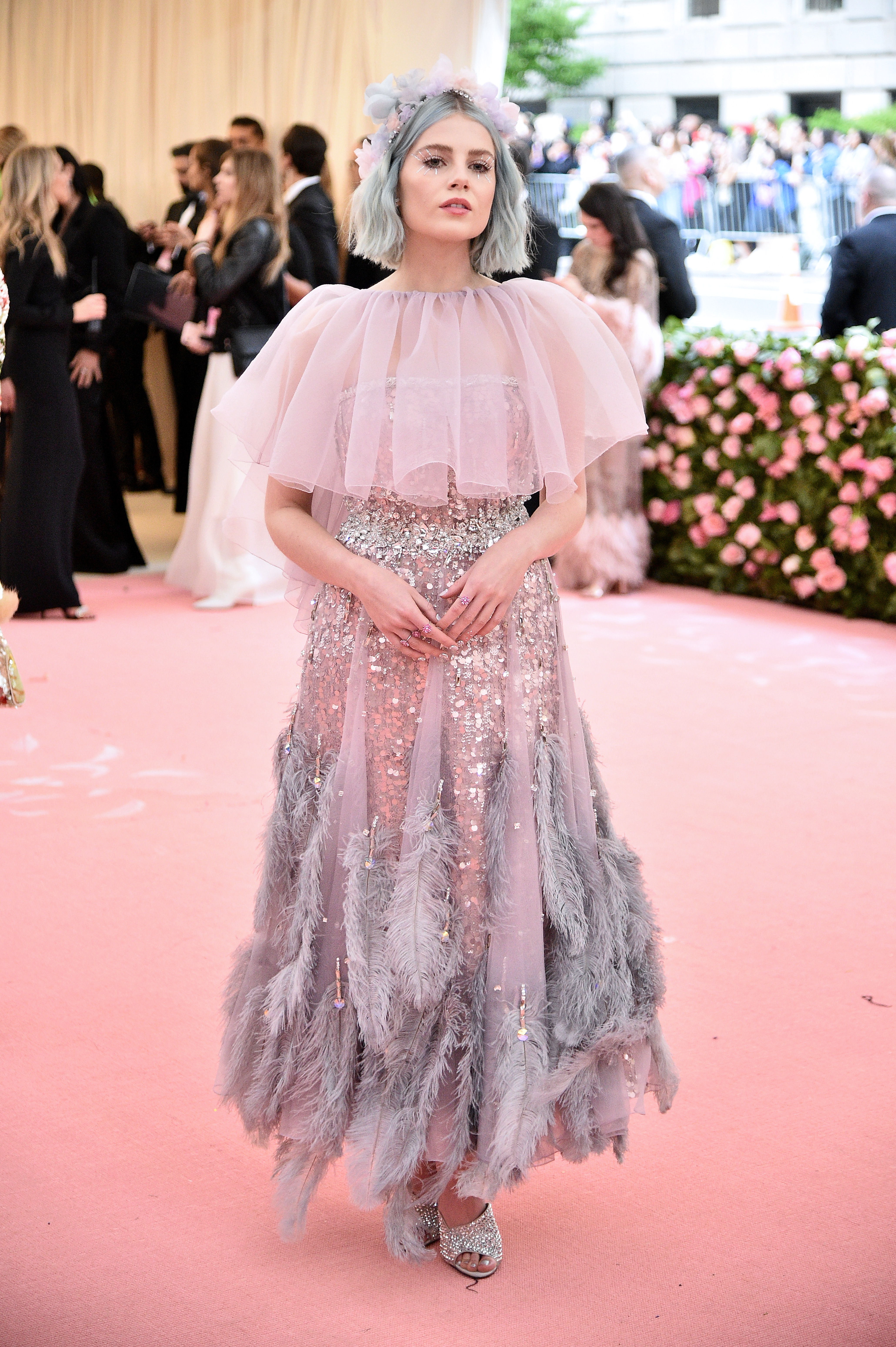 NEW YORK, NEW YORK - MAY 06: Lucy Boynton attends The 2019 Met Gala Celebrating Camp: Notes on Fashion at Metropolitan Museum of Art on May 06, 2019 in New York City. (Photo by Theo Wargo/WireImage)