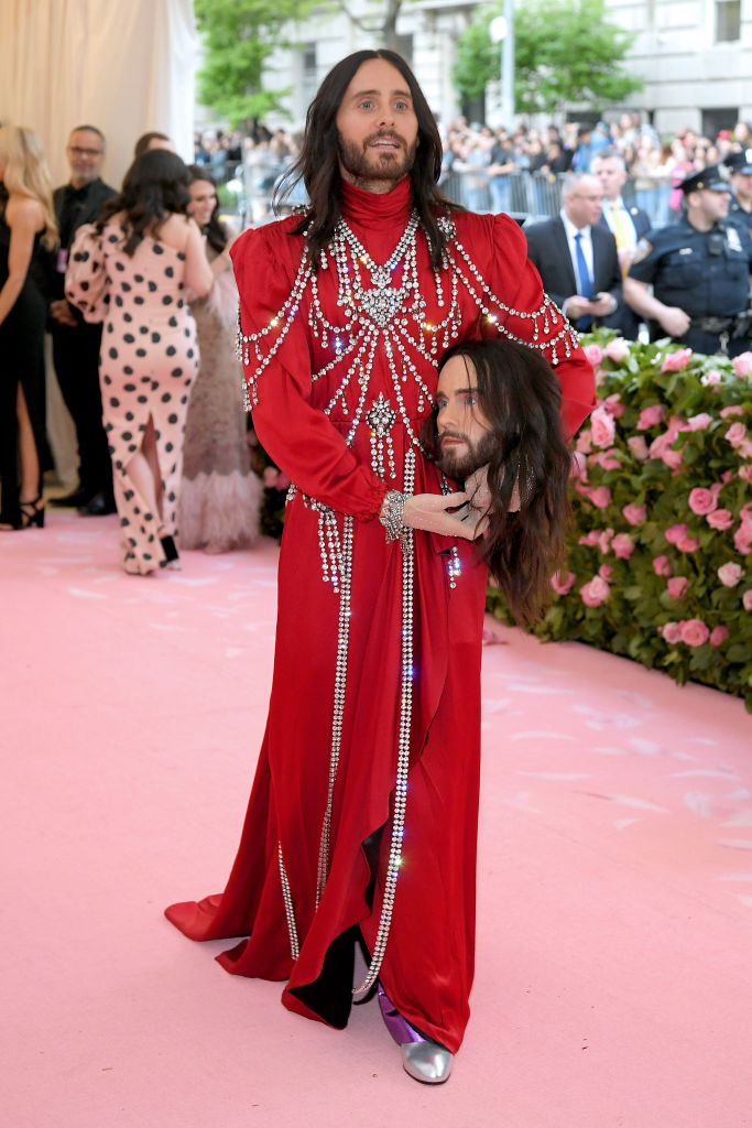 NEW YORK, NEW YORK - MAY 06: Jared Leto attends The 2019 Met Gala Celebrating Camp: Notes on Fashion at Metropolitan Museum of Art on May 06, 2019 in New York City. (Photo by Neilson Barnard/Getty Images)