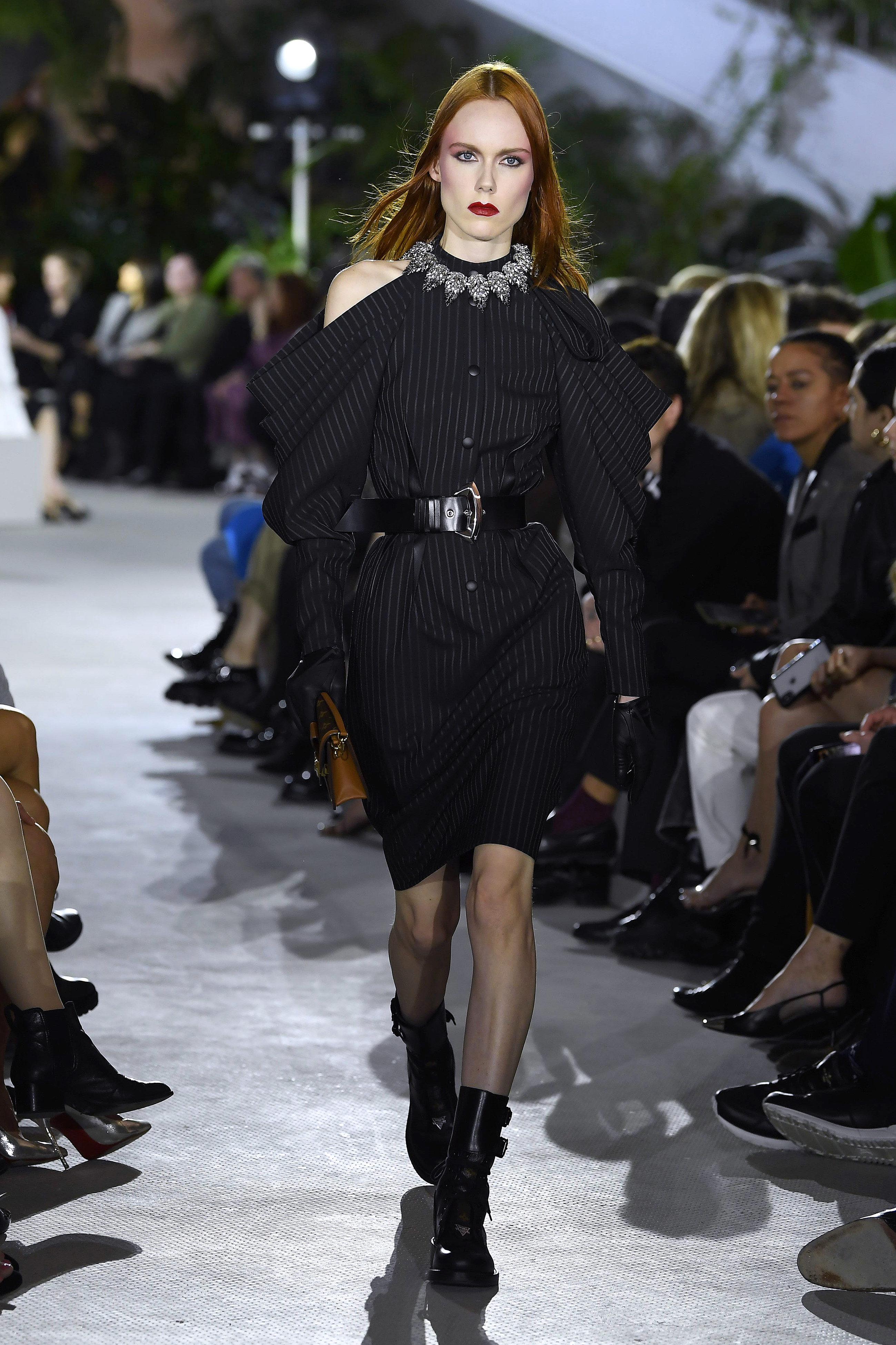 NEW YORK, NY – MAY 08: A model walks the runway during Louis Vuitton Cruise 2020 on May 8, 2019 in New York, USA. (Photo by Estrop/WireImage)