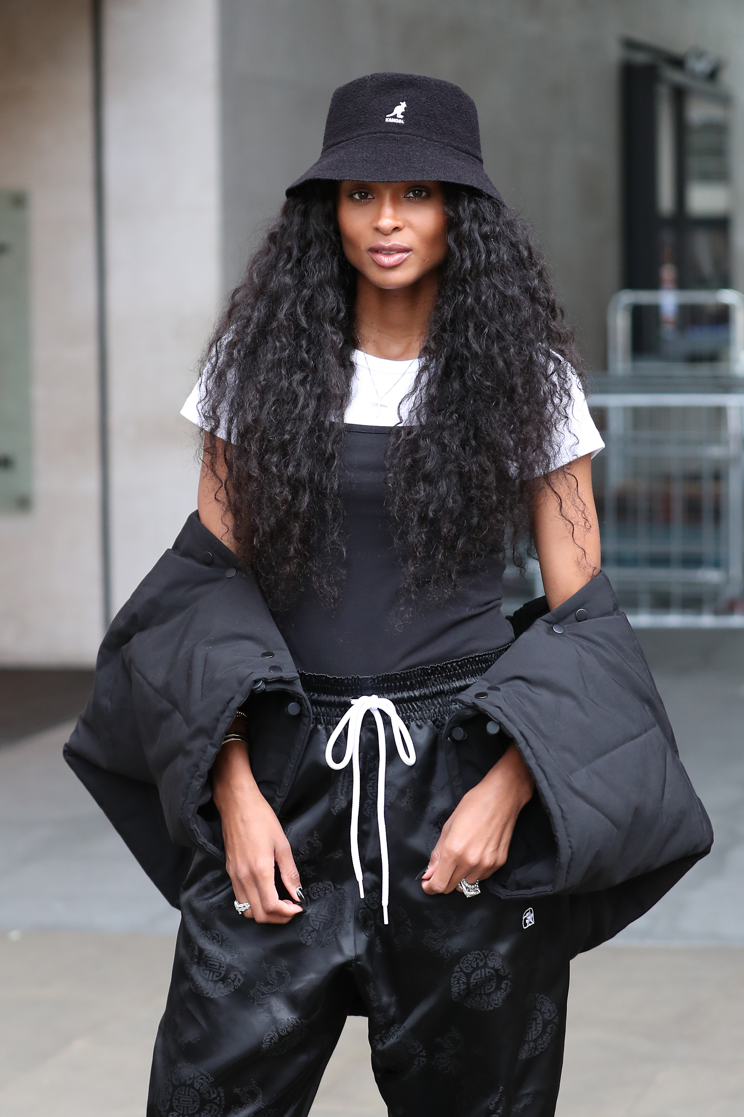 LONDON, ENGLAND - JUNE 20:  Ciara seen at the BBC Radio One studios on June 20, 2019 in London, England. (Photo by Neil Mockford/GC Images)